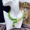 green snake necklace fashion design cheap