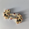 Europe fly lion fake diamonds earrings