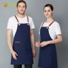 2023 new design apron halter apron for waiter chef housekeeping work Color Color 2