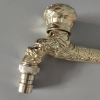 golden plating lengthen retro old style faucet tap