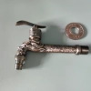 golden plating lengthen retro old style faucet tap