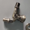 G1/2 dragon pattern metal alloy sink fast on tap garden faucet